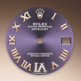 Detail image showing Aubergine Dial for Rolex Datejust 31 