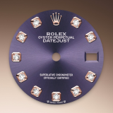 Detail image showing Aubergine Dial for Rolex Lady-Datejust 