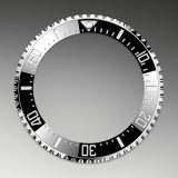 Detail image showing Ceramic Bezel and Luminescent Display for Rolex Sea-Dweller 