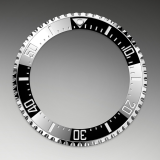 Detail image showing Ceramic Bezel and Luminescent Display for Rolex Deepsea 