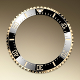 Detail image showing Ceramic Bezel and Luminescent Display for Rolex Sea-Dweller 
