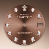 Detail image showing Chocolate Dial for Rolex Datejust 31 