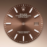 Detail image showing Chocolate Dial for Rolex Datejust 36 