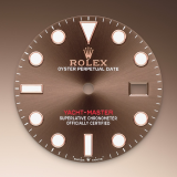 Detail image showing Chocolate Dial for Rolex Yacht-Master 40 