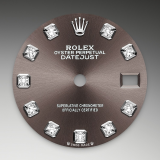 Detail image showing Dark Grey Dial for Rolex Lady-Datejust 