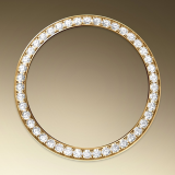 Detail image showing Diamond-set bezel for Rolex Lady-Datejust 