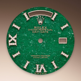 Detail image showing Green aventurine dial for Rolex Day-Date 36 