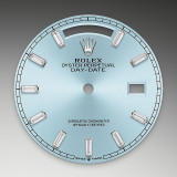 Detail image showing Ice-Blue Dial for Rolex Day-Date 36 