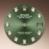 Detail image showing Olive-Green Dial for Rolex Lady-Datejust 