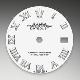 Detail image showing White dial for Rolex Lady-Datejust 