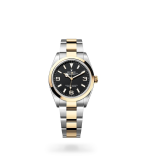 Rolex Explorer 36 Explorer Oyster, 36 mm, Oystersteel and yellow gold - M124273-0001 at Boutellier Montres