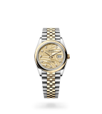 Rolex Datejust 36 Datejust Oyster, 36 mm, Oystersteel and yellow gold - M126203-0043 at Boutellier Montres