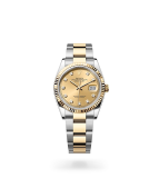 Rolex Datejust 36 Datejust Oyster, 36 mm, Oystersteel and yellow gold - M126233-0018 at Boutellier Montres