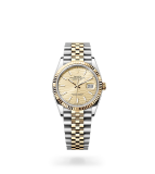 Rolex Datejust 36 Datejust Oyster, 36 mm, Oystersteel and yellow gold - M126233-0039 at Boutellier Montres