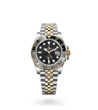 Rolex GMT-Master II Oyster, 40 mm, Oystersteel and yellow gold - M126713GRNR-0001 at Boutellier Montres