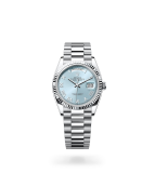 Rolex Day-Date 36 Day-Date Oyster, 36 mm, platinum - M128236-0008 at Boutellier Montres
