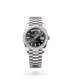 Rolex Day-Date 40 Day-Date Oyster, 40 mm, white gold and diamonds - M228349RBR-0003 at Boutellier Montres