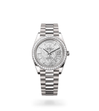 Rolex Day-Date 40 Day-Date Oyster, 40 mm, white gold and diamonds - M228349RBR-0040 at Boutellier Montres