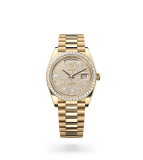 Rolex Day-Date 40 Day-Date Oyster, 40 mm, yellow gold and diamonds - M228398TBR-0036 at Boutellier Montres