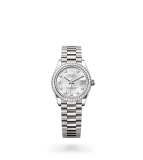 Rolex Datejust 31 Datejust Oyster, 31 mm, white gold and diamonds - M278289RBR-0005 at Boutellier Montres