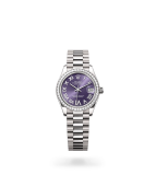 Rolex Datejust 31 Datejust Oyster, 31 mm, white gold and diamonds - M278289RBR-0019 at Boutellier Montres