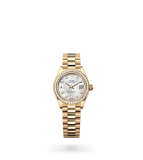 Rolex Lady-Datejust Oyster, 28 mm, yellow gold and diamonds - M279138RBR-0015 at Boutellier Montres