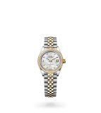 Rolex Lady-Datejust Oyster, 28 mm, Oystersteel, yellow gold and diamonds - M279383RBR-0019 at Boutellier Montres