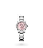 Rolex Lady-Datejust Oyster, 28 mm, Oystersteel, white gold and diamonds - M279384RBR-0004 at Boutellier Montres